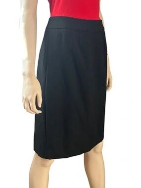 Calvin Klein Rayon Blend Black Skirt Classic Professional Suit Fully Lined NWOT